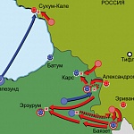 Русско-турецкая война 1877–1878 гг. Карта кампании 1877–1878 гг. на Кавказе
